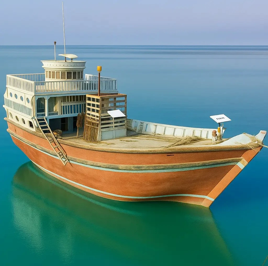 نصب روی لنج صیادی